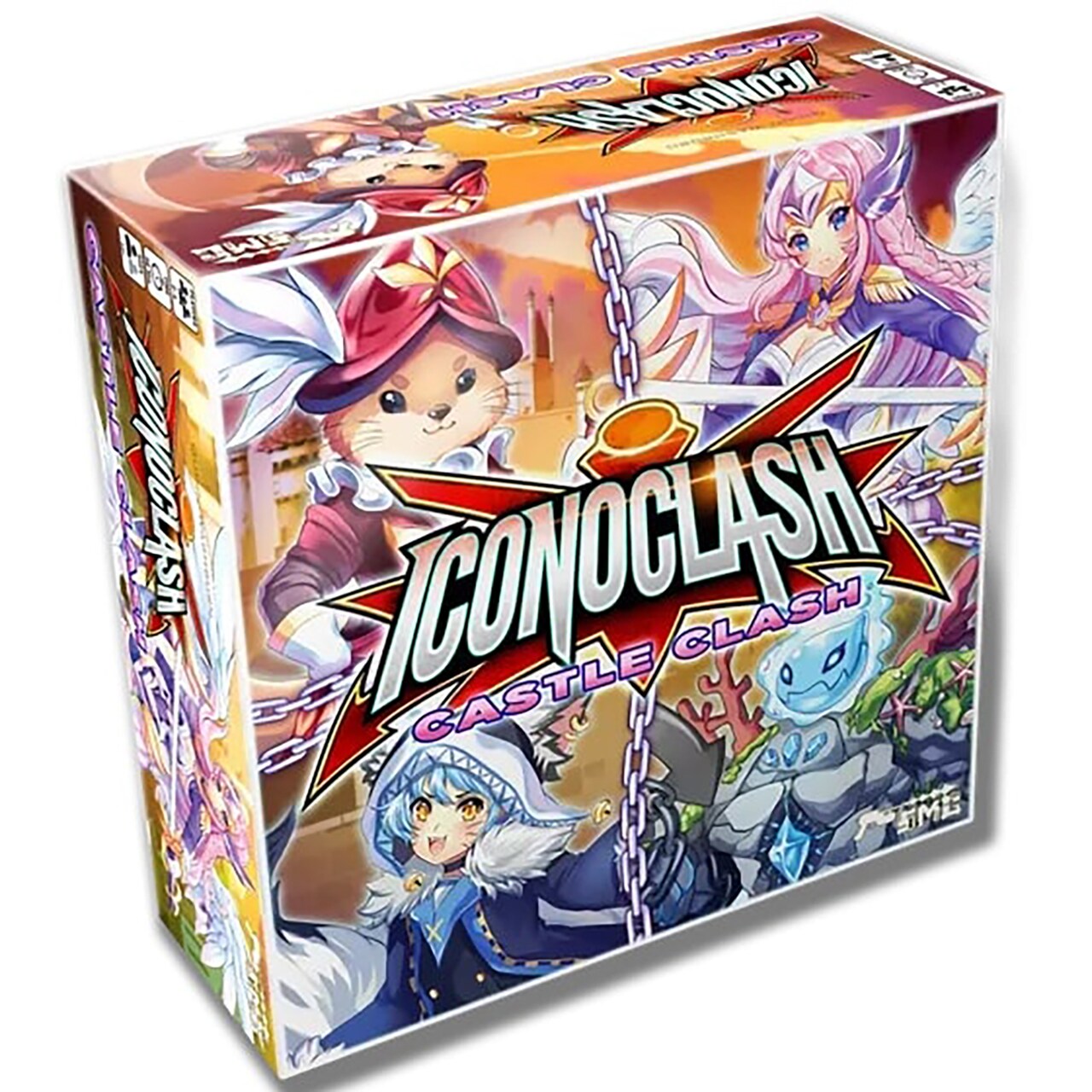 Strange Machine Games: Iconoclash: Castle Clash - Tactical Skirmish Board Game, Stand Alone Expansion, Tabletop Platforming, Ages 12+, 2-4 Players